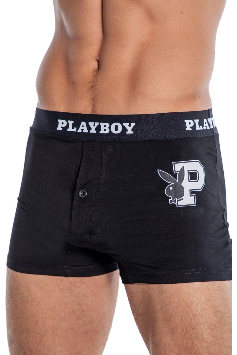 Playboy Mens Varsity Modal Boxer Briefs - bunnyboiler