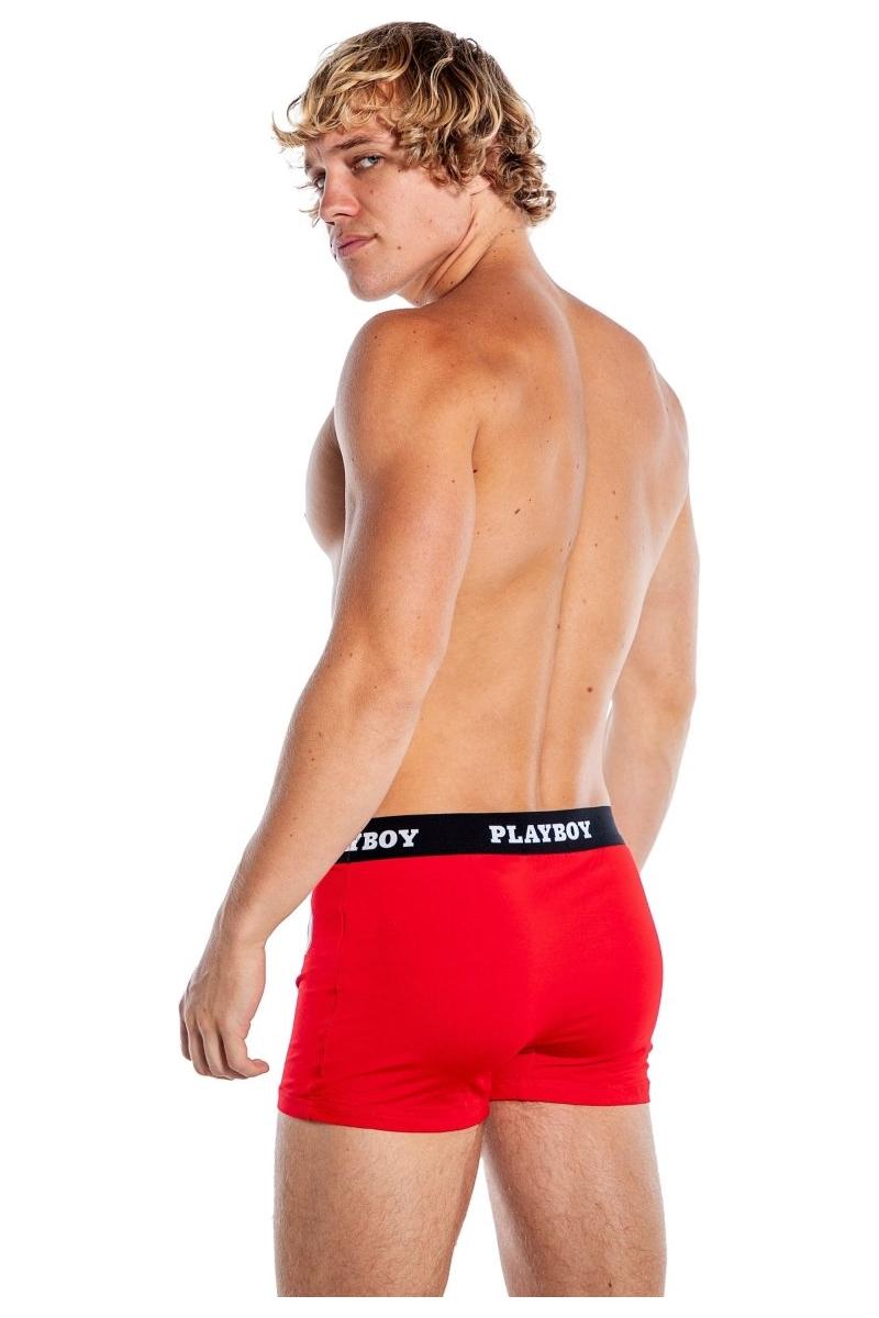 Playboy Mens Varsity Modal Boxer Briefs - bunnyboiler