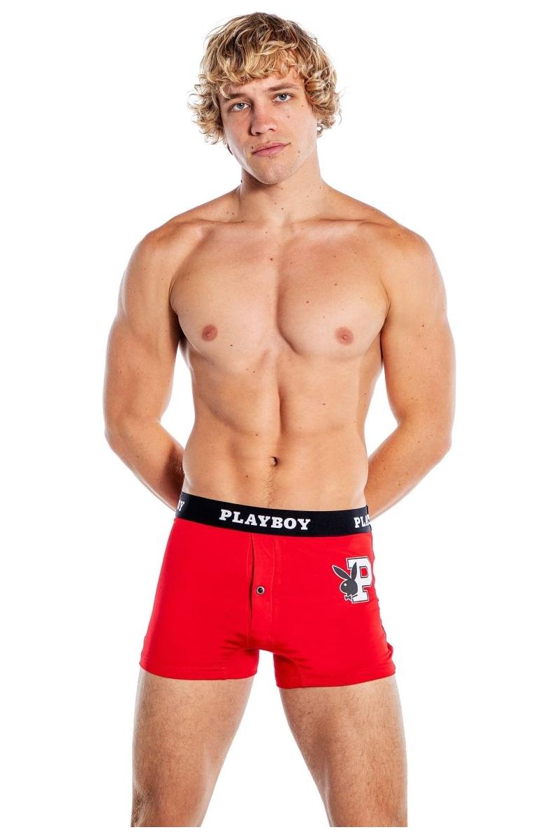 Playboy Mens Varsity Modal Boxer Briefs - bunnyboiler