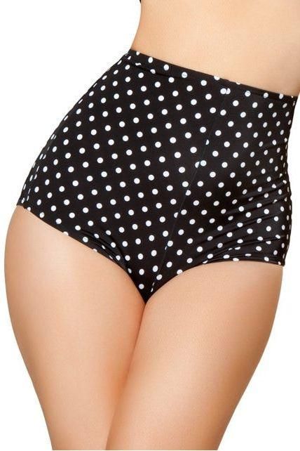 Black/White High - Waisted Shorts - bunnyboiler