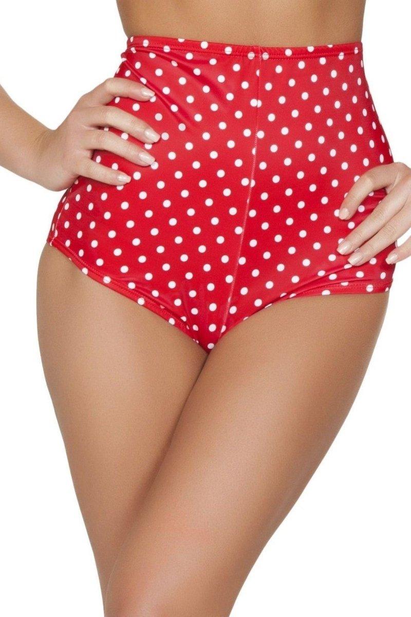 Red/White High - Waisted Shorts - bunnyboiler