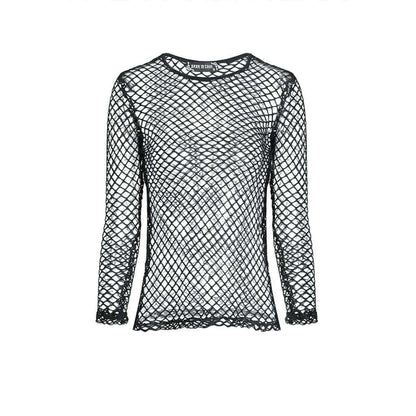 Fishnet Mesh Fitted Top