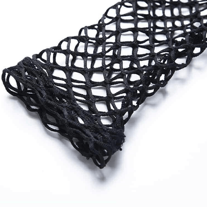 Fishnet Mesh Fitted Top