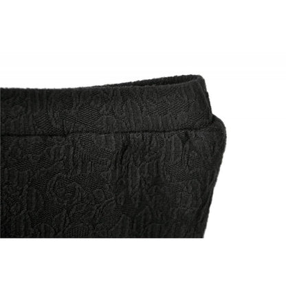 Gothic Floral Lace Sides Short Leggings
