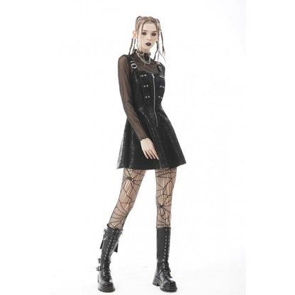 Punk Irregular Mesh Sheer Top