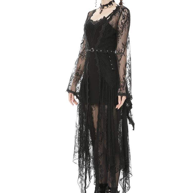 Sexy Slim-fitted Black Lace Bodycon Dress（not Including Lace Cape)