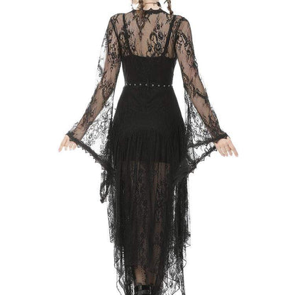 Sexy Slim-fitted Black Lace Bodycon Dress（not Including Lace Cape)