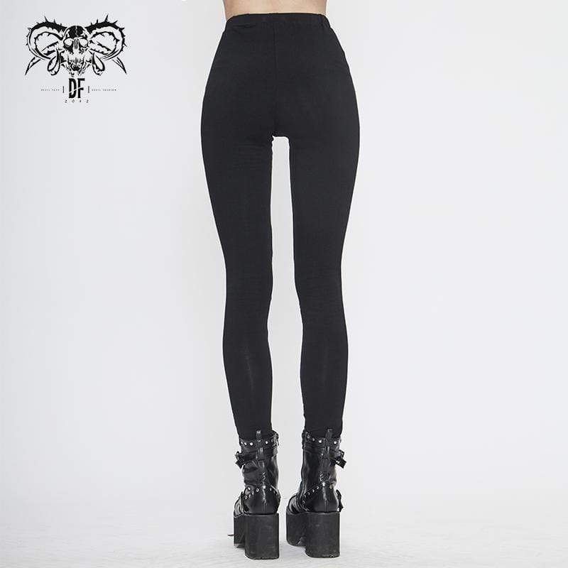 Gothic Punk Skull Leggings