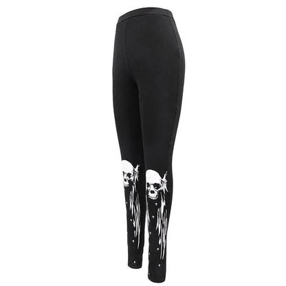 Gothic Punk Skull Leggings