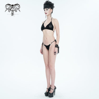 Gothic Star Tie Side Bikini