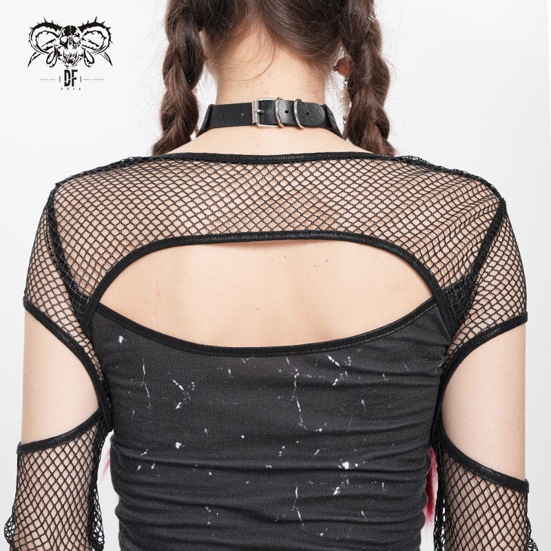 Punk Skull Rivets Chain Choker