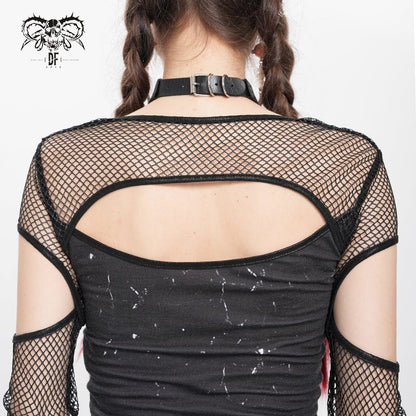 Punk Skull Rivets Chain Choker