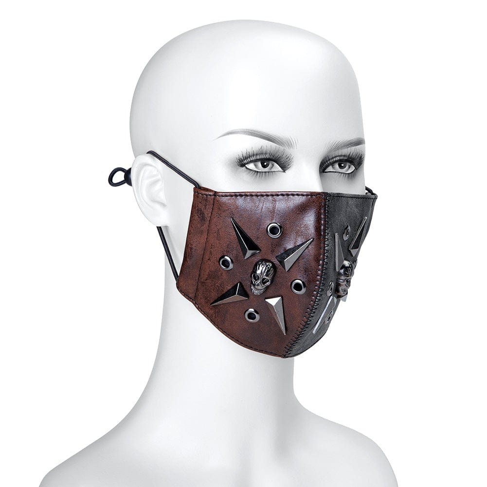 Steampunk Rivets Skull Mask