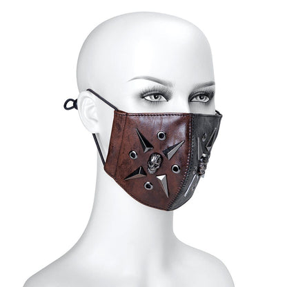 Steampunk Rivets Skull Mask