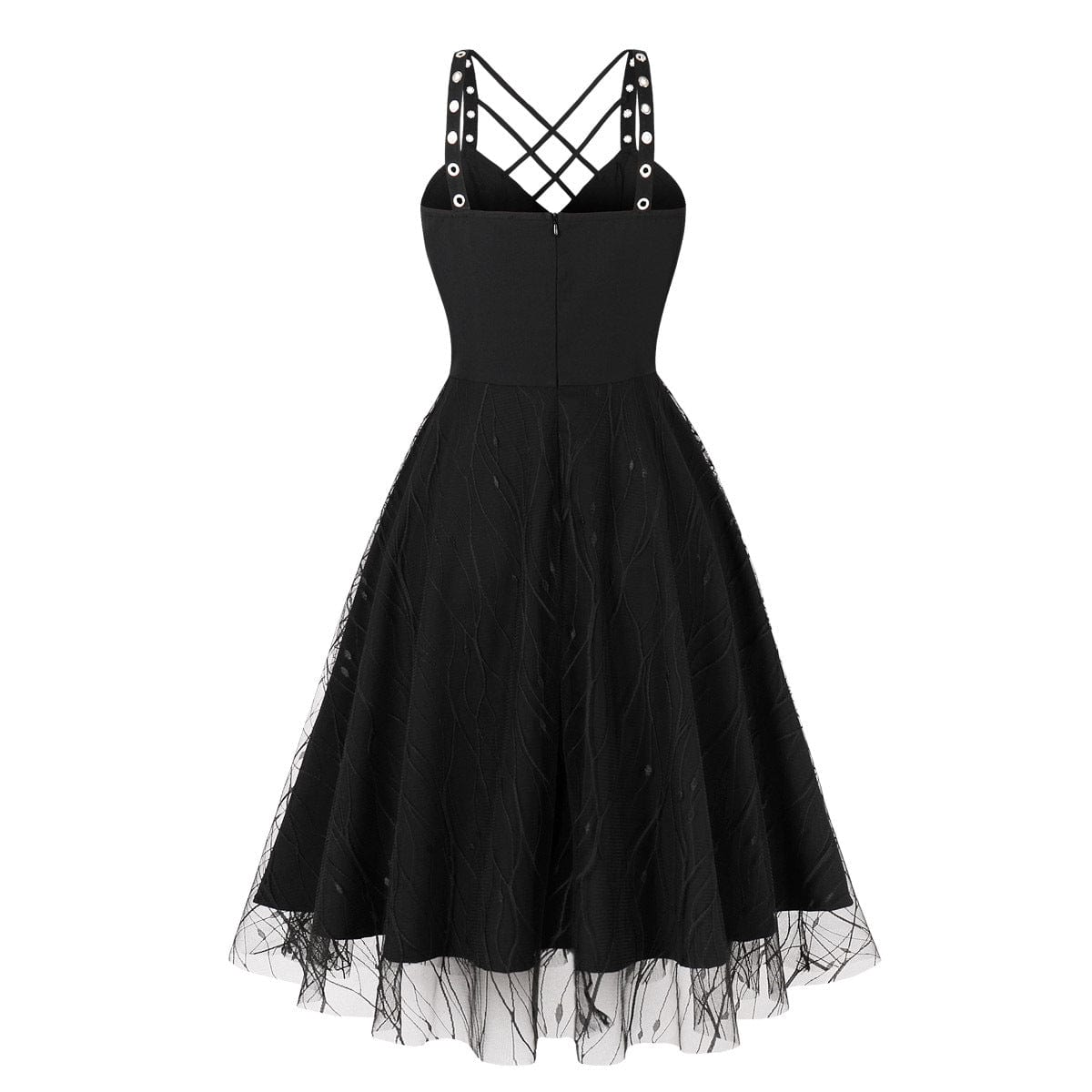 Gothic Lace-up Music Festival Slip Dress