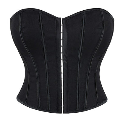 Gothic Leopard Printed Lace-up Overbust Corset
