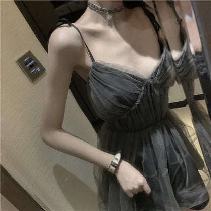 Gothic Mesh Slip Dresses