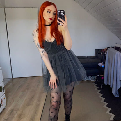 Gothic Mesh Slip Dresses