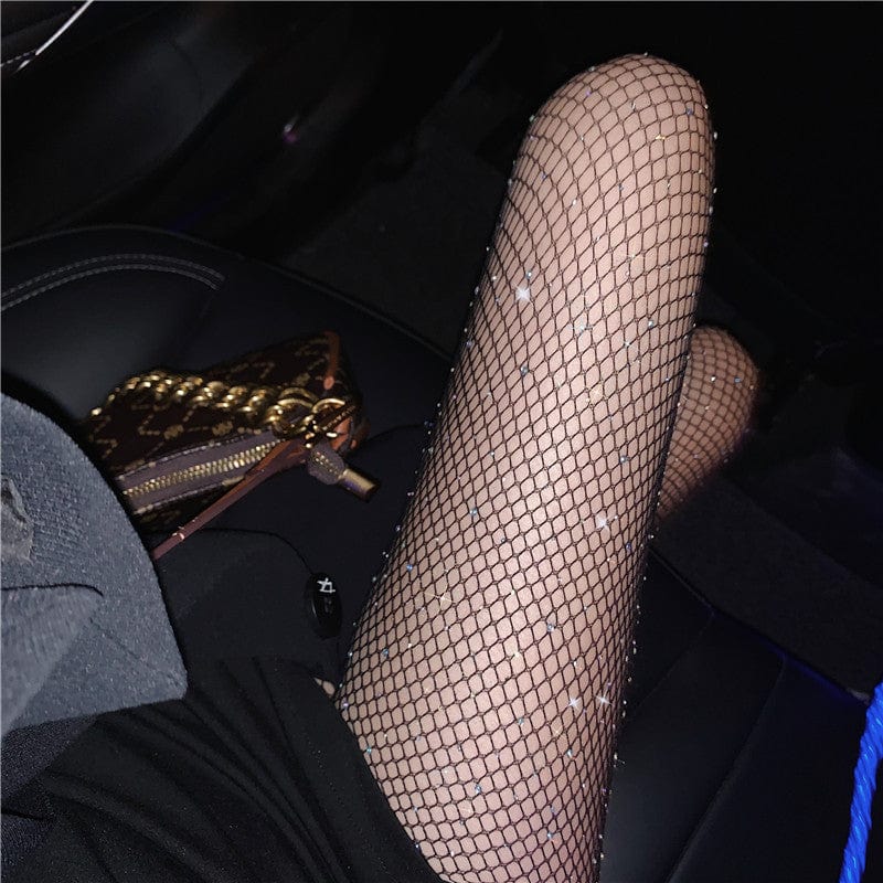 Grunge Shiny Fishnet Stockings
