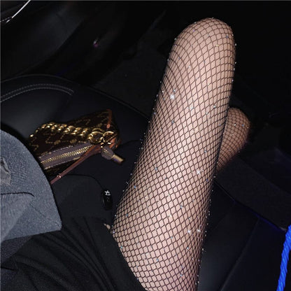 Grunge Shiny Fishnet Stockings