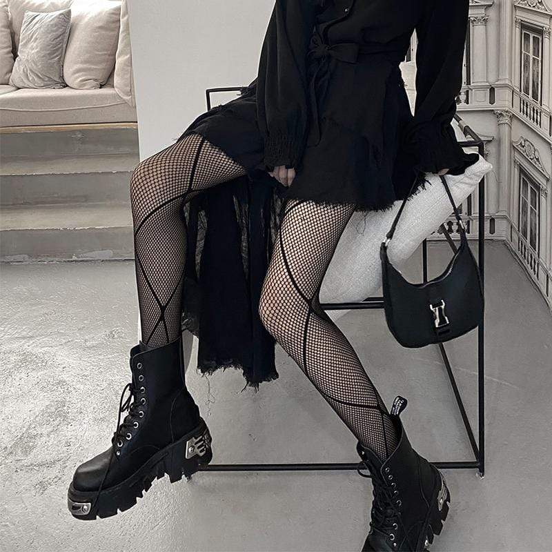 Moon Fishnet Stockings