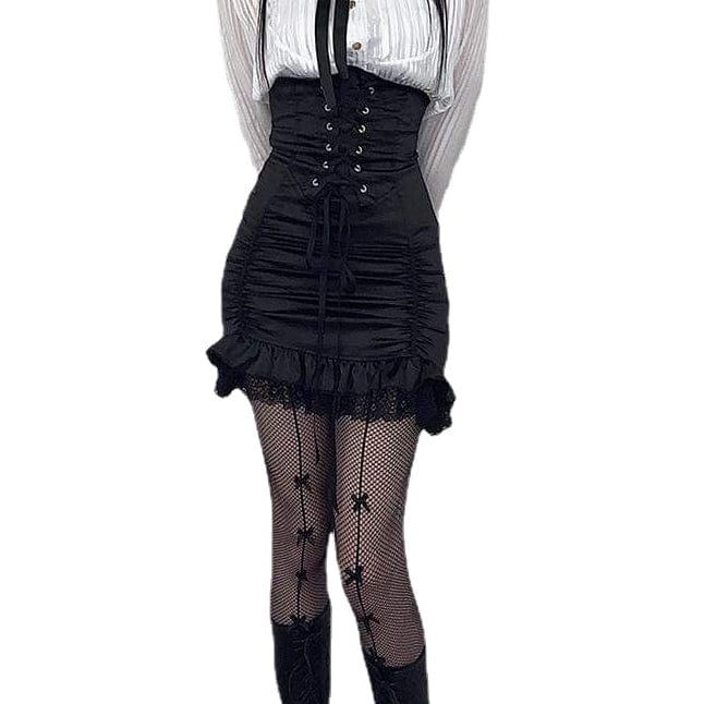 Punk Bowknot Fishnet Stockings