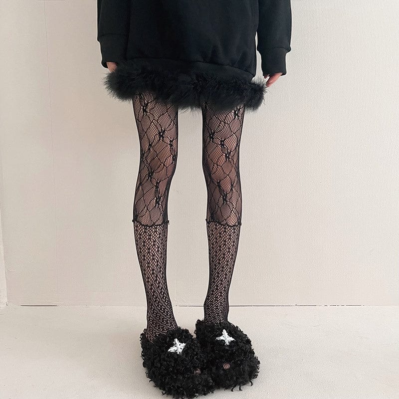 Punk Splice Fishnet Pantynose