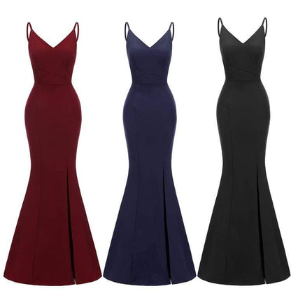 Satin Maxi Slip Dresses Evening Dresses