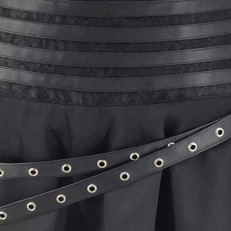 Steampunk Layered Skirts With Strap