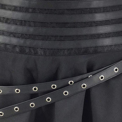 Steampunk Layered Skirts With Strap