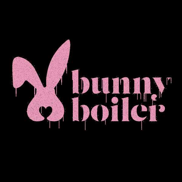 bunny boiler logo pink