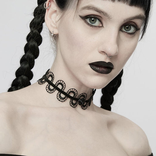 Gothic Rose Snakelike Choker