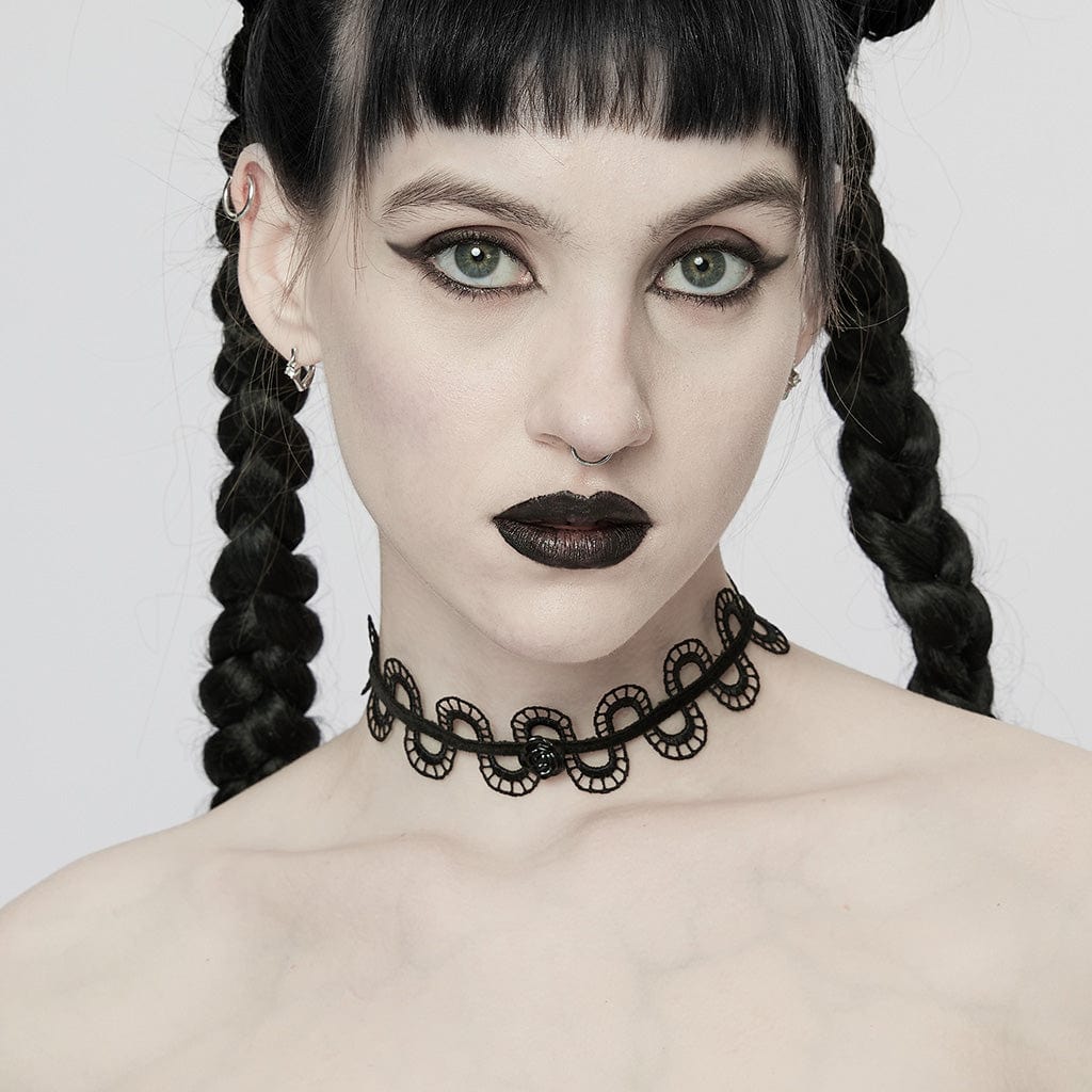 Gothic Rose Snakelike Choker