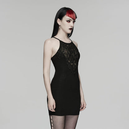 Gothic Sheer Slim Fitted Slip Dress