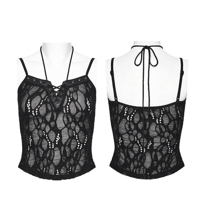 Punk Ripped Sheer Bustier