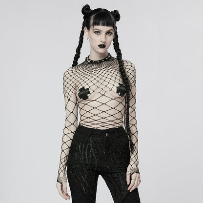 Punk Sheer Mesh Bodysuit