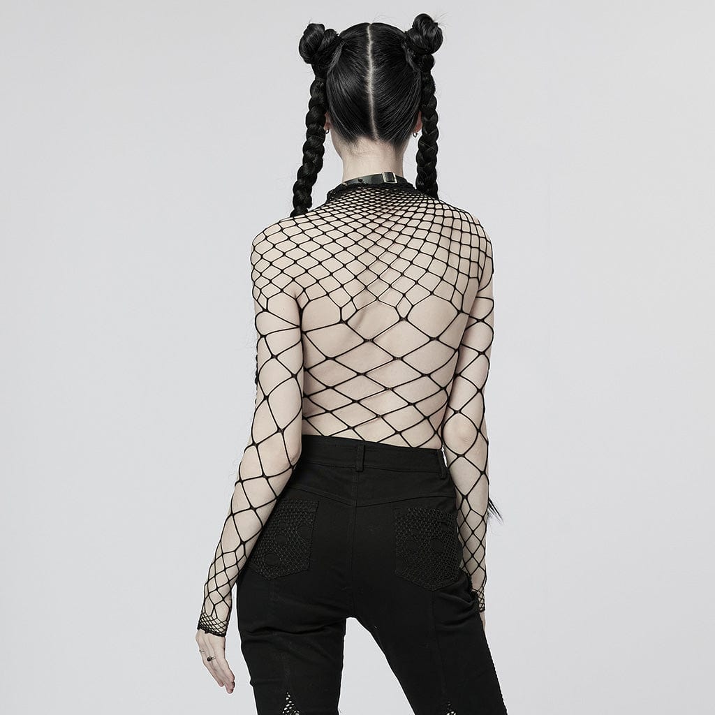 Punk Sheer Mesh Bodysuit