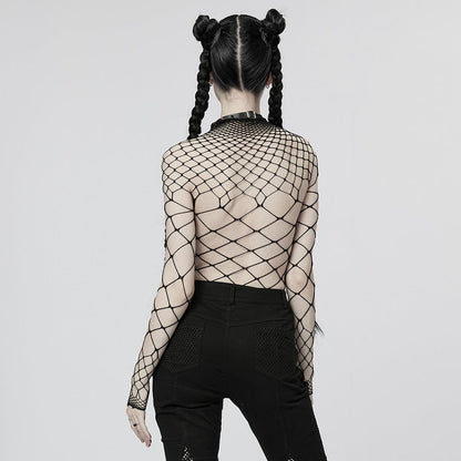 Punk Sheer Mesh Bodysuit
