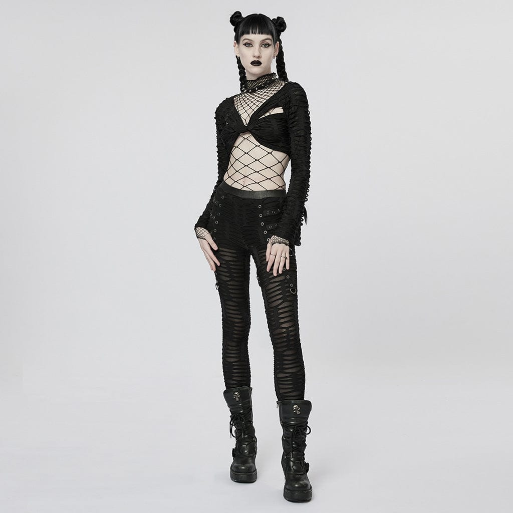 Punk Sheer Mesh Bodysuit
