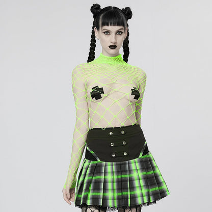 Punk Sheer Mesh Bodysuit