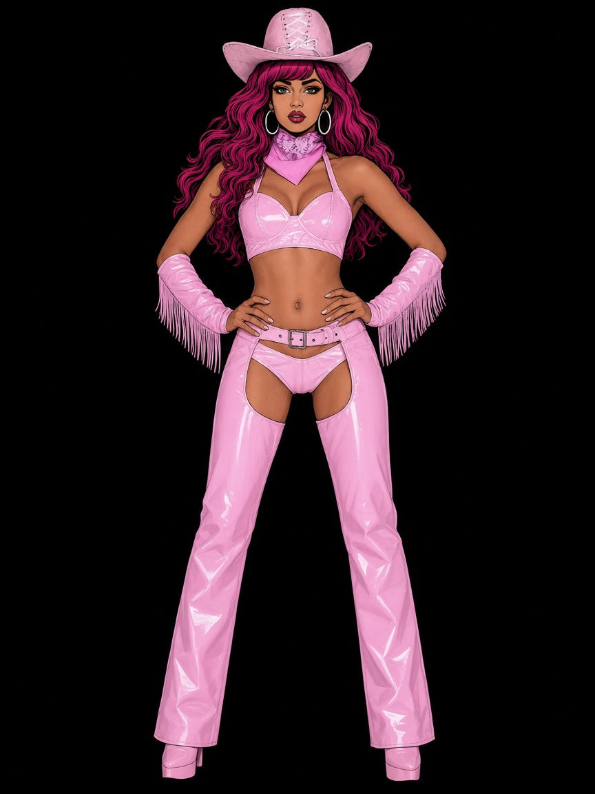 Neon Rodeo Cowgirl Set