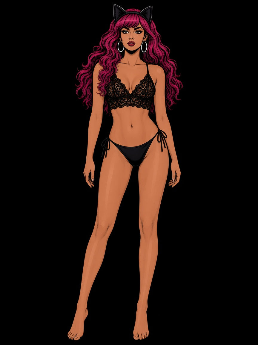 Gothic Sexy Crochet Bra Lingerie Set