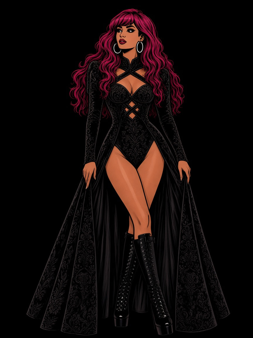 embossed velvet criss-cross